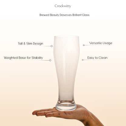 Pilsner Beer Glass Set of