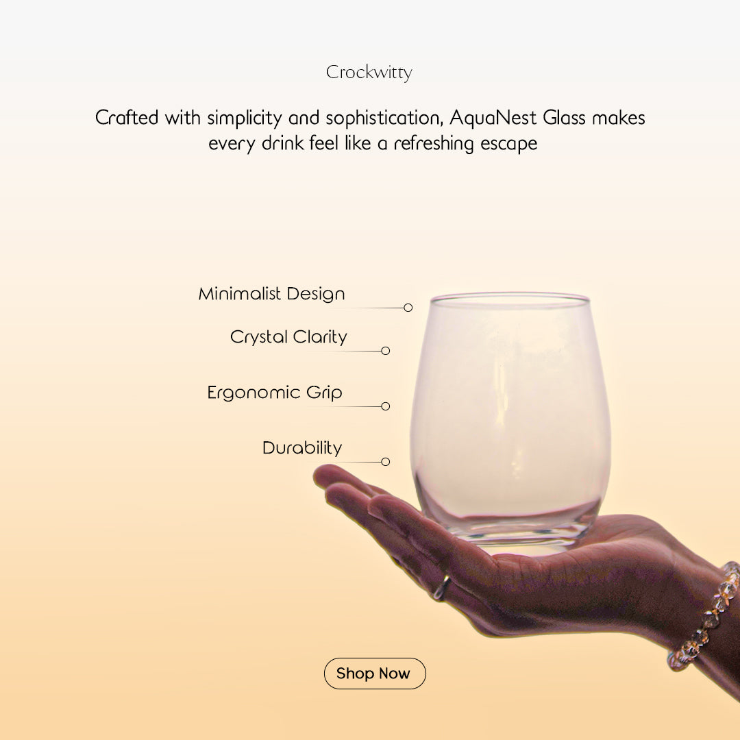 Clear AquaNest Glass Set of 4 530 ml