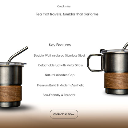 Stainless Steel Insulated Tea Tumbler Set of 1 250 ml