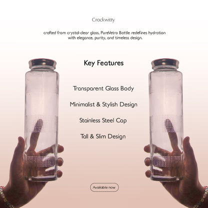 PureVetro Glass Bottle Set of 1 750 ml