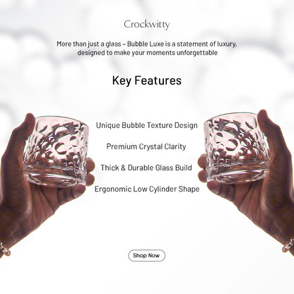 Bubble Luxe Glass Set of 6 200 ml