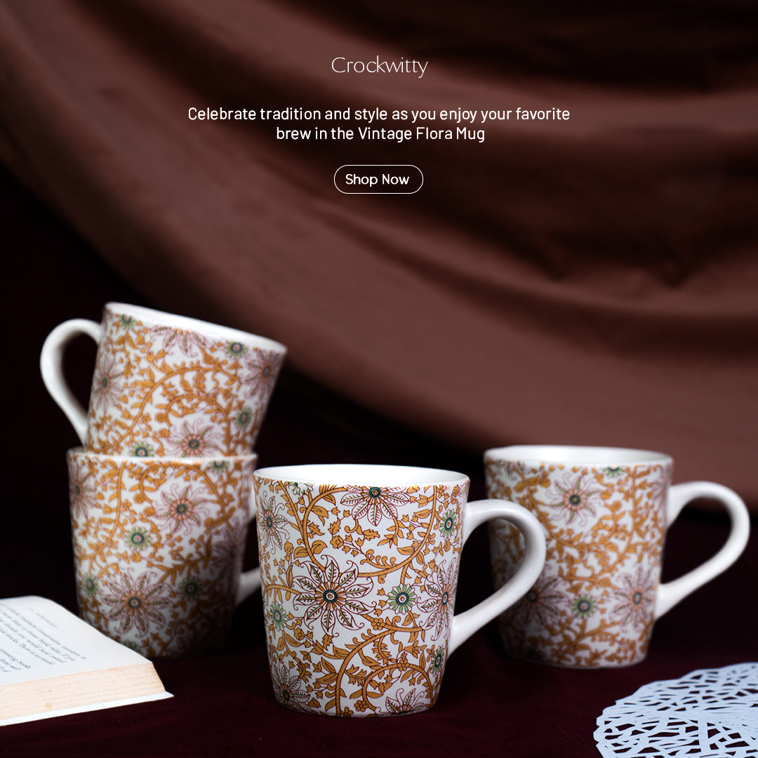 Vintage Flora Mug Set of 1 250 ml