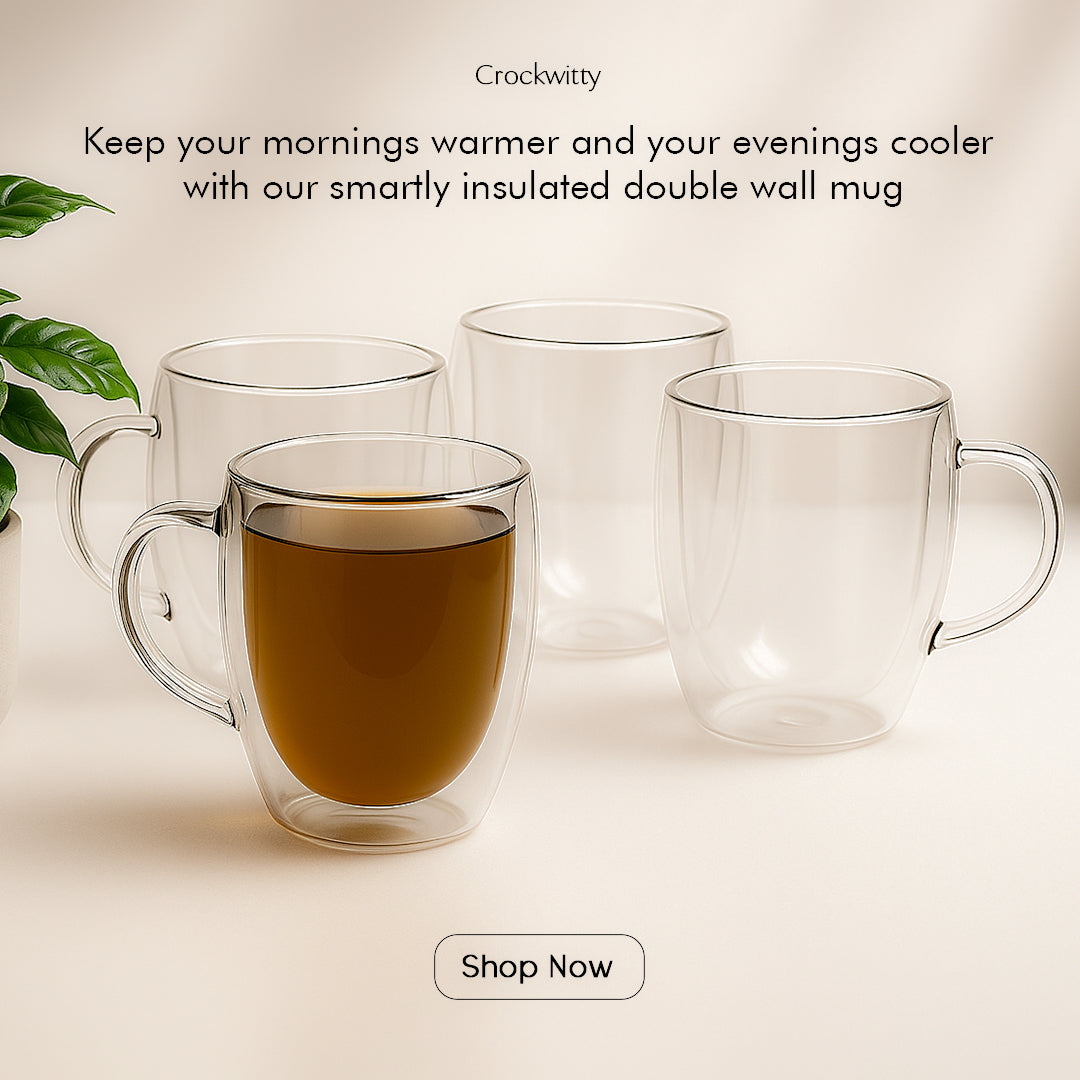 Double Walled Mug Set of 2 250 ml