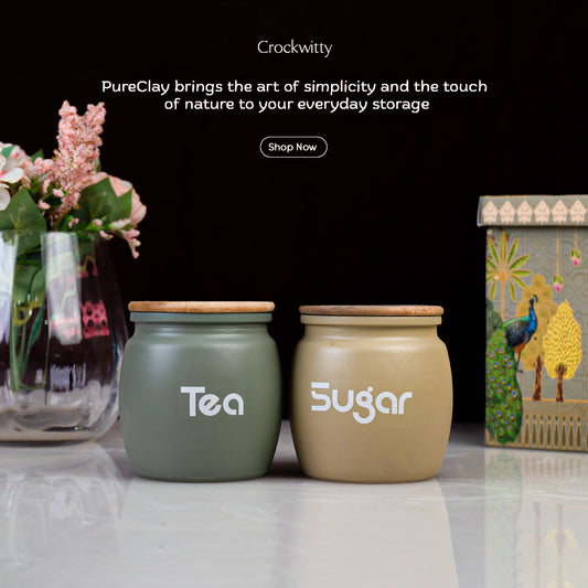 PureClay Storage Jar Set of 2 550 ml