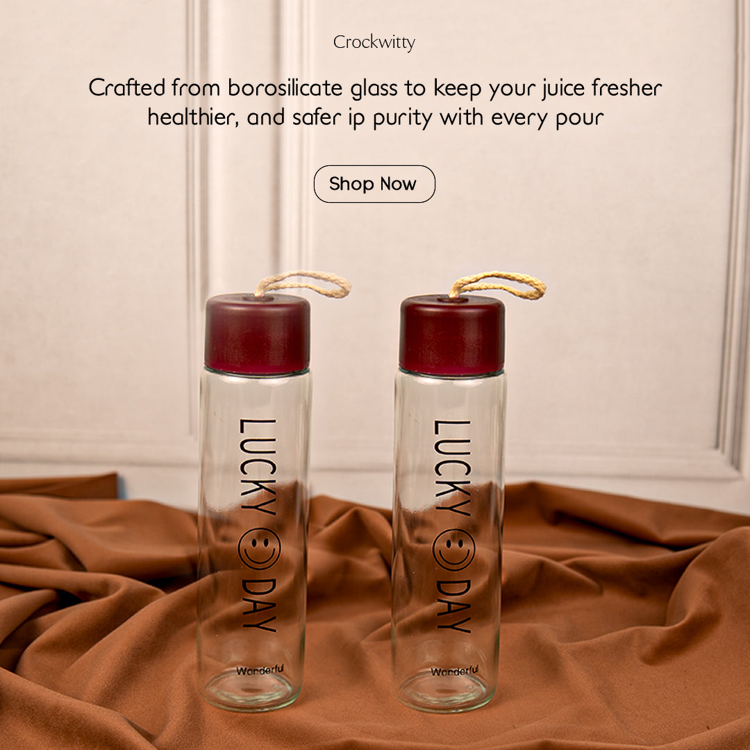 Borosilicate Glass Juice Bottle Set of 1 750 ml