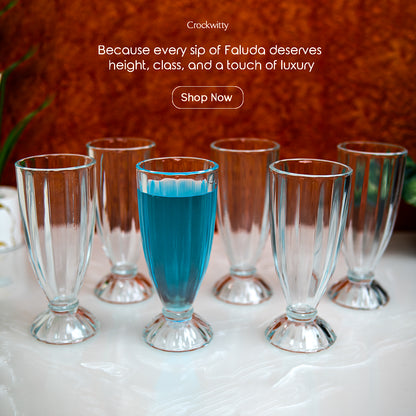 Tall Footed Faluda Glass Set of 2 360 ml