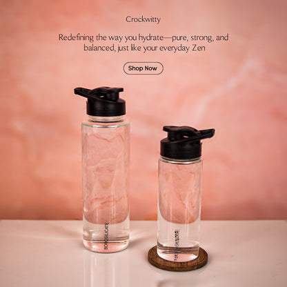 ZenSip Borosilicate Water Bottle Set of 1 750 ml