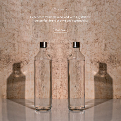 Crystalflow Glass Bottle Set of 1 750 ml