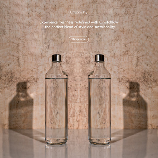 Crystalflow Glass Bottle Set of 1 750 ml