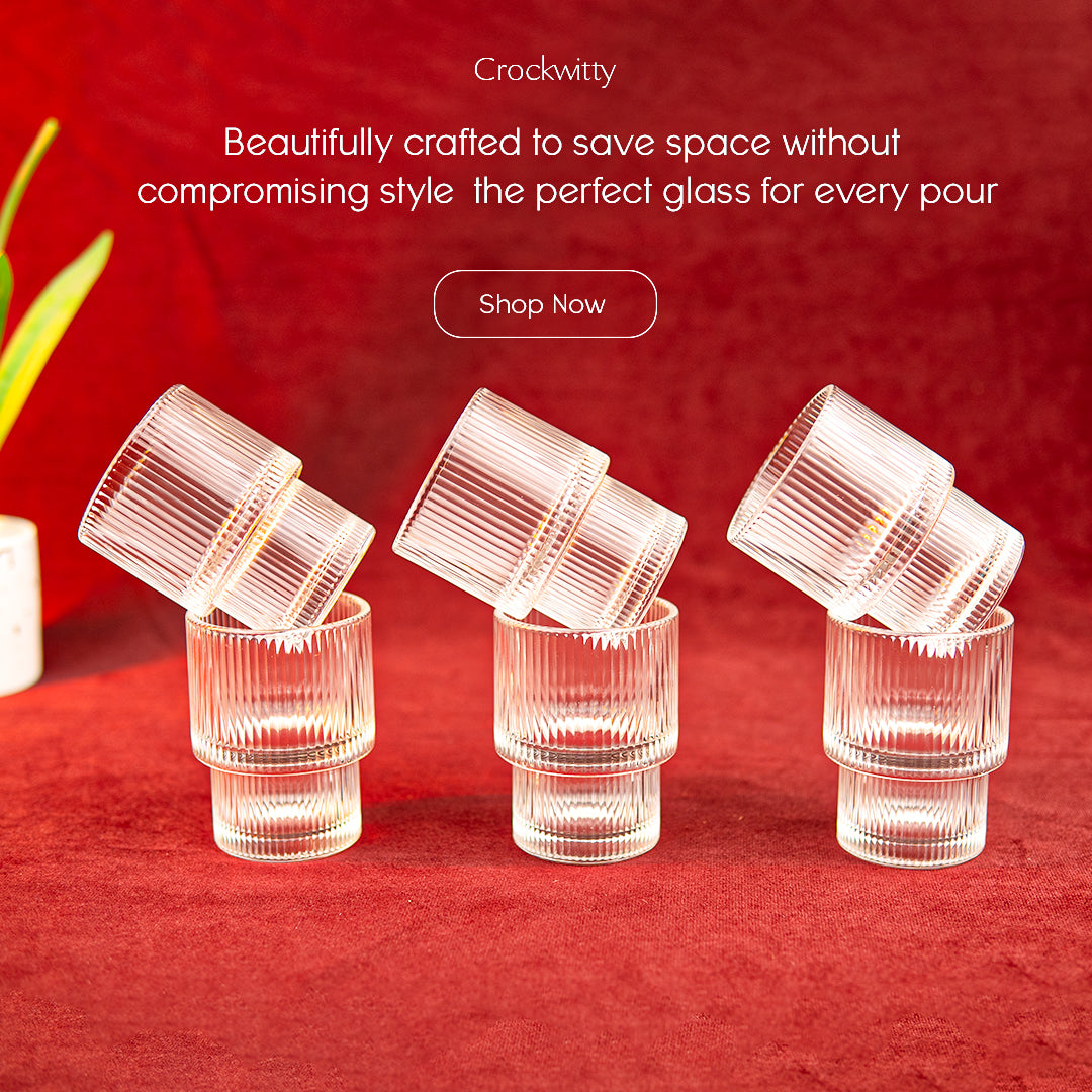 Stackable Juice Glass Set of 6 190 ml