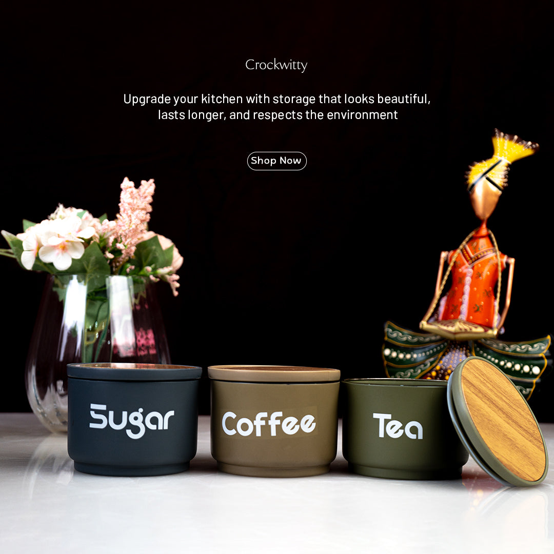 EcoMatte Storage Jar Set of 3 300 ml