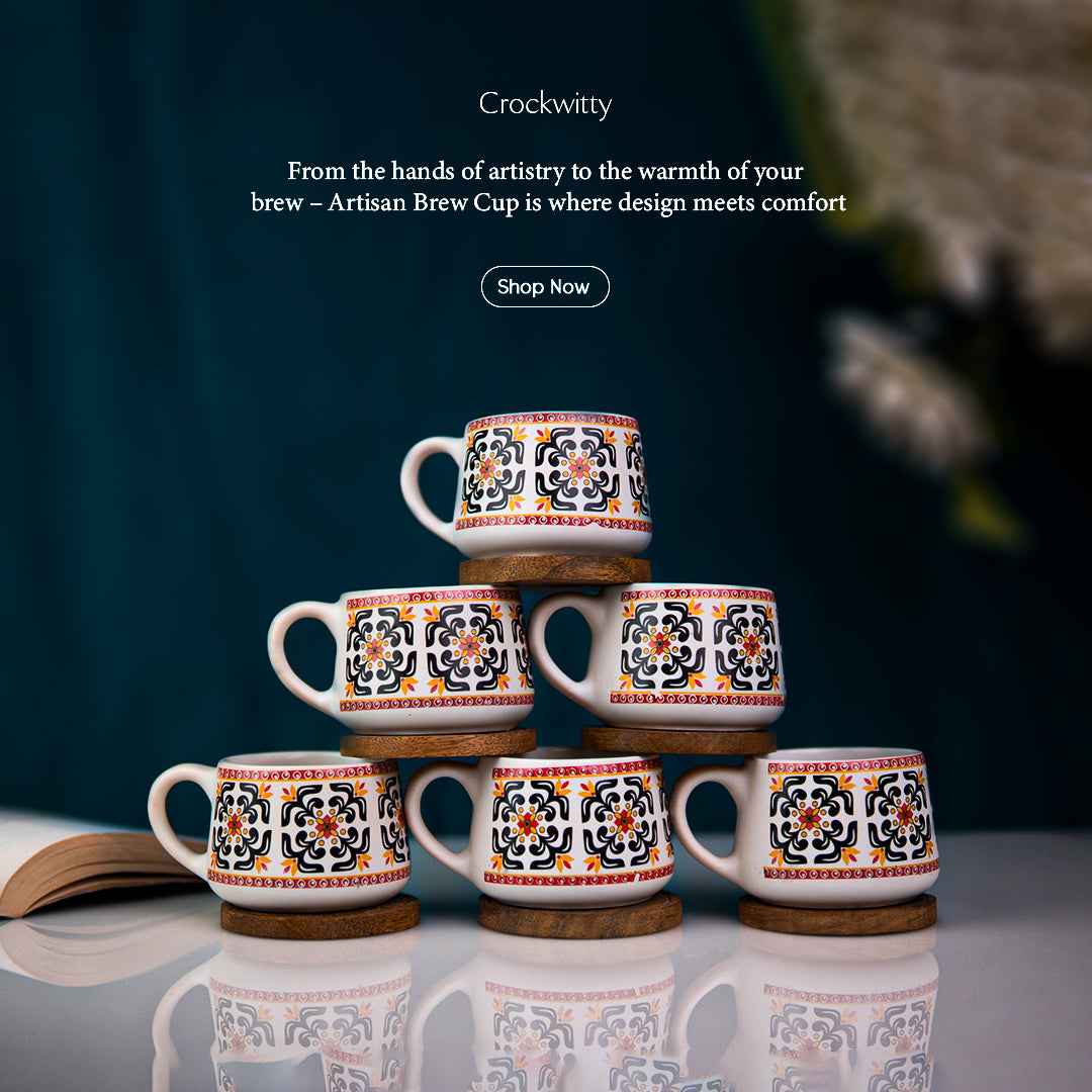 Artisan Ceramic Brew Cup Set of 6 150ml