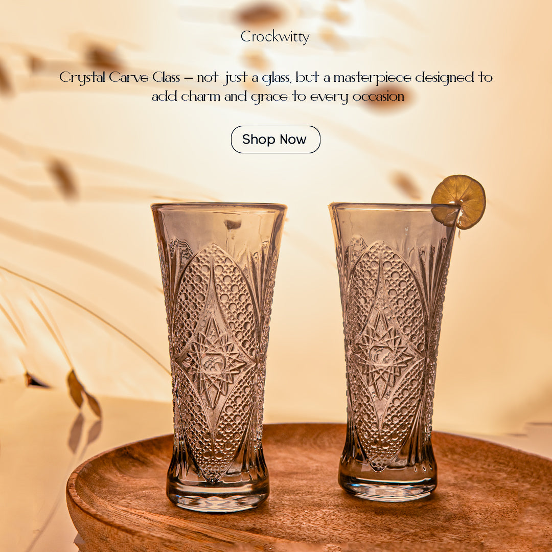 Crystal Curve Glass Set of 6 200 ml