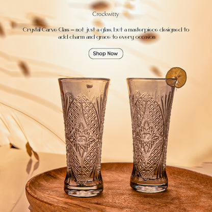 Crystal Curve Glass Set of 6 200 ml