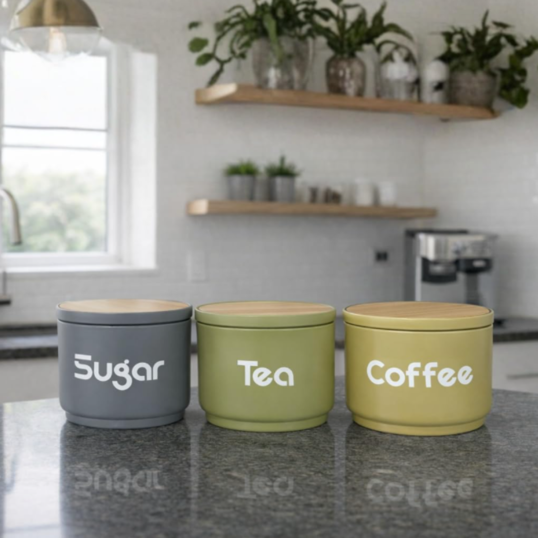 EcoMatte Storage Jar Set of 3 380 ml