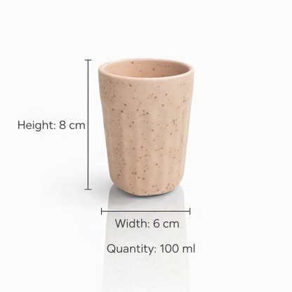 Modern Pastel Ceramic Tumblers Set of 6 100 ml