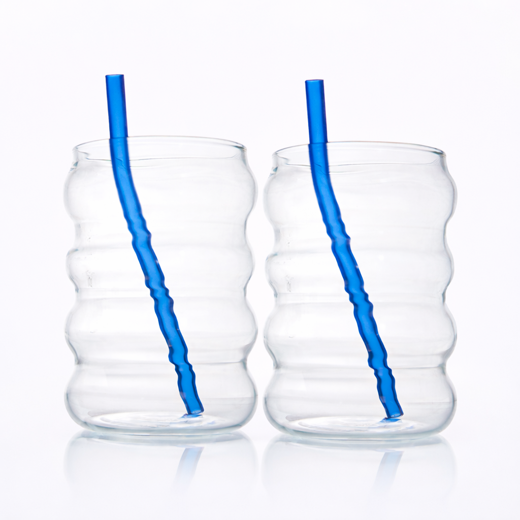 RippleCurve Glass Set of 2 500 ml