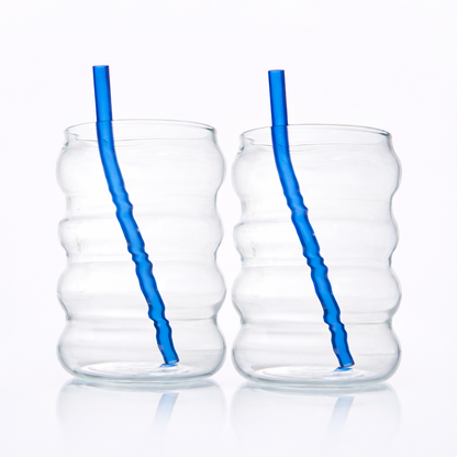 RippleCurve Glass Set of 2 500 ml