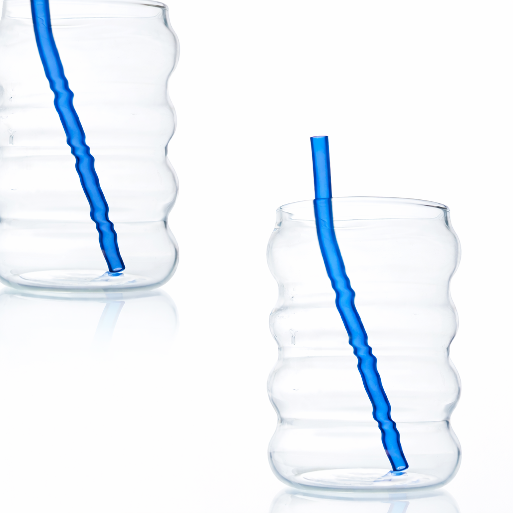 RippleCurve Glass Set of 2 500 ml