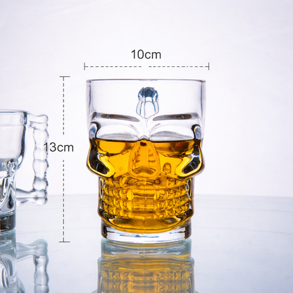 Skull Shaped Juice Glass Set of 2 500 ml