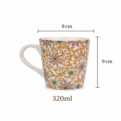 Vintage Flora Mug Set of 1 320 ml