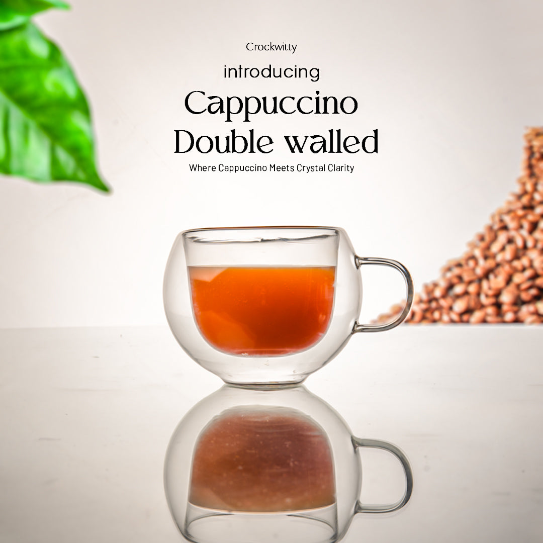 Cappuccino Double Walled Mug Set of 2 250 ml