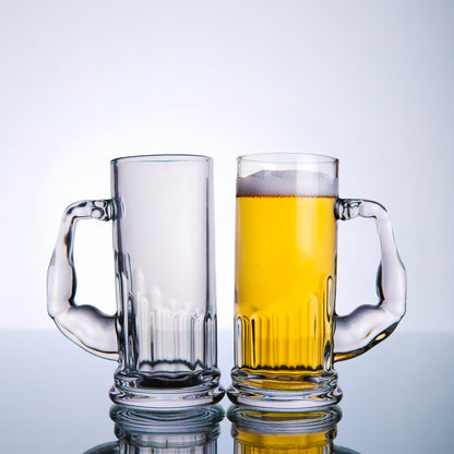 Muscle Beer Mug Set of 2 600 ml