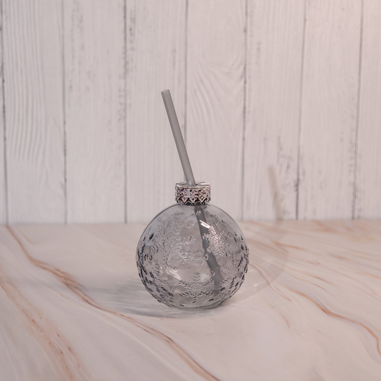 Glittered Bubble Cocktail jar Set of 2 400 ml