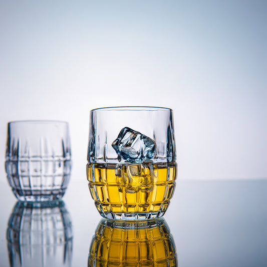 Bohemia Diced Whiskey Glass Set of 6 320 ml