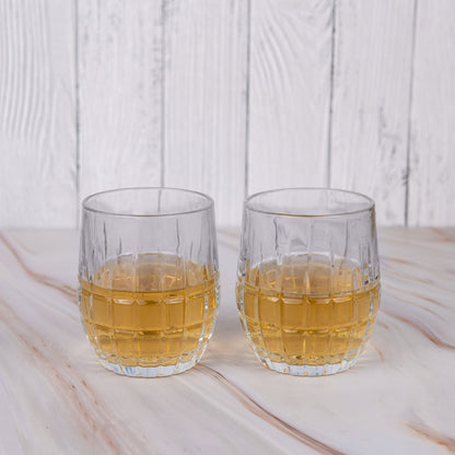 Bohemia Diced Whiskey Glass Set of 6 320 ml