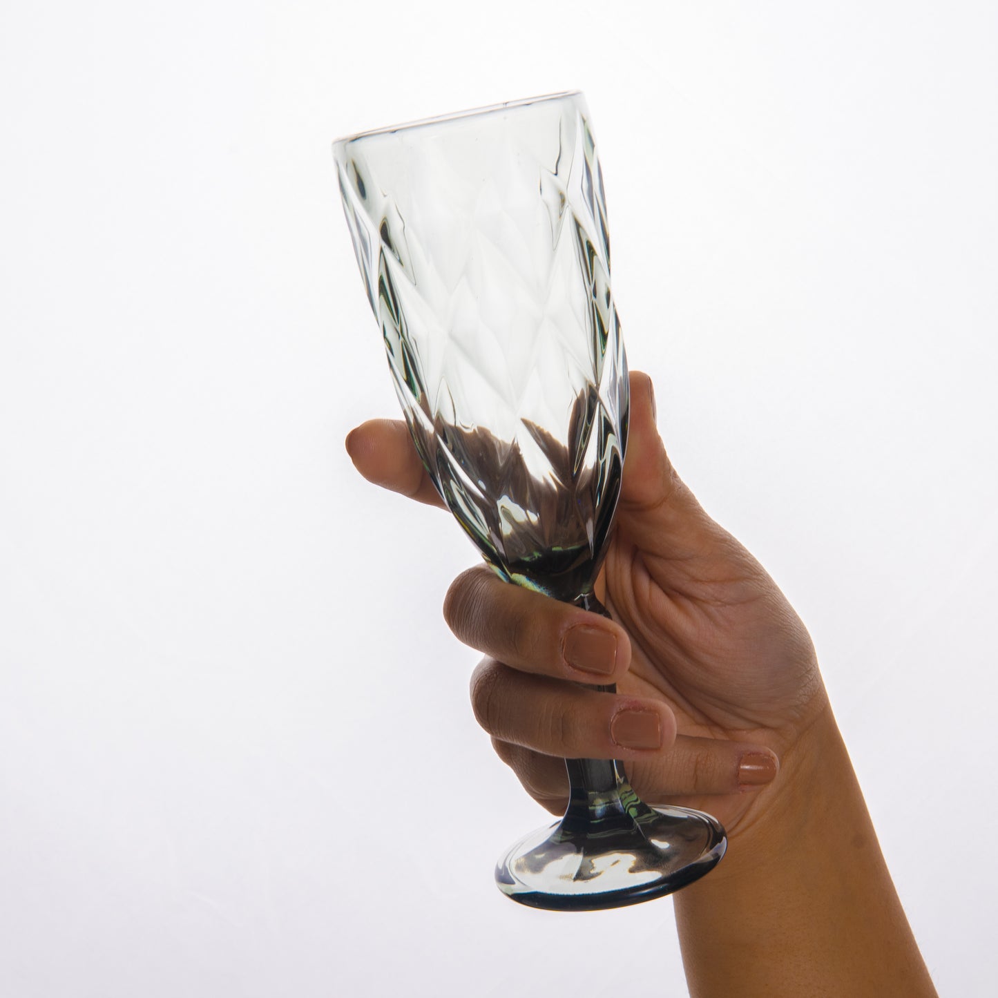 Multicolor Wine Goblet Glass Set of 6 165 ml