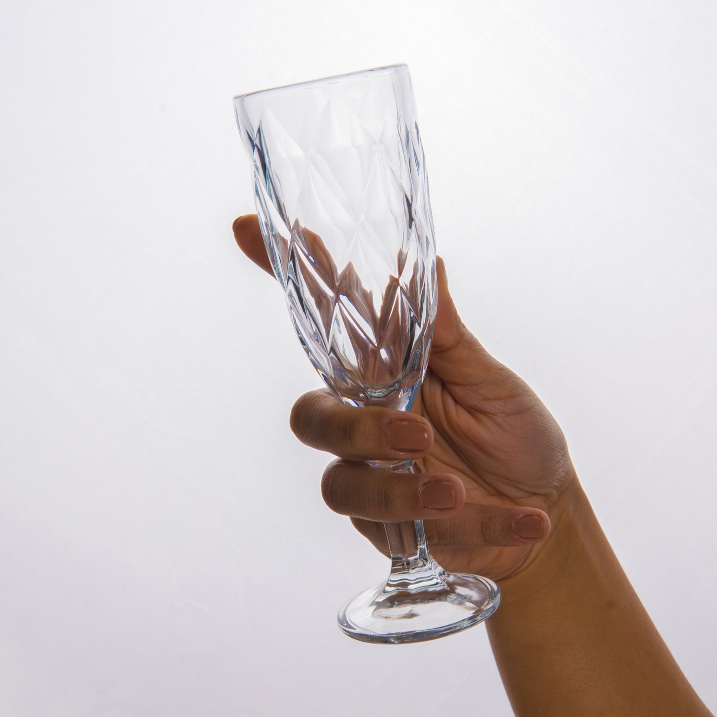 Multicolor Wine Goblet Glass Set of 6 165 ml