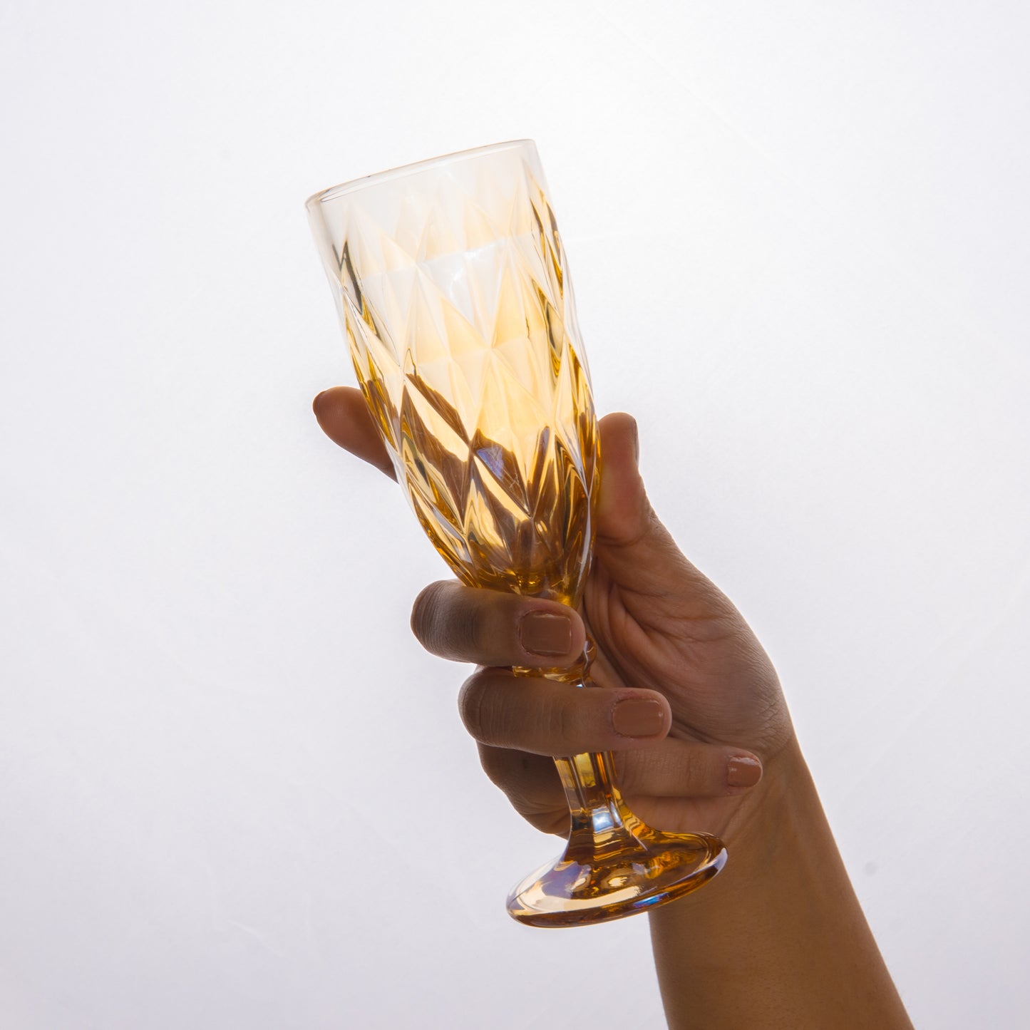 Multicolor Wine Goblet Glass Set of 6 165 ml