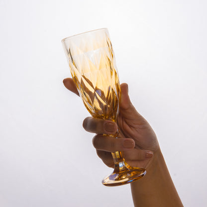 Multicolor Wine Goblet Glass Set of 6 165 ml