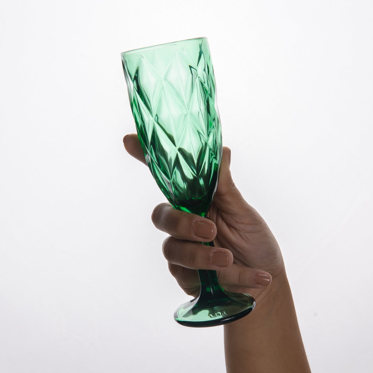 Multicolor Wine Goblet Glass Set of 6 165 ml