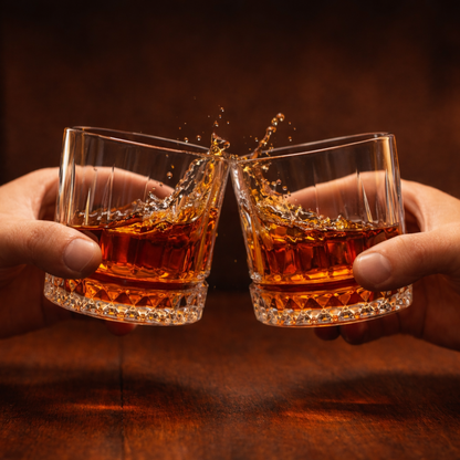 Premium Crystal Whiskey Glass Set of 6 320 ml