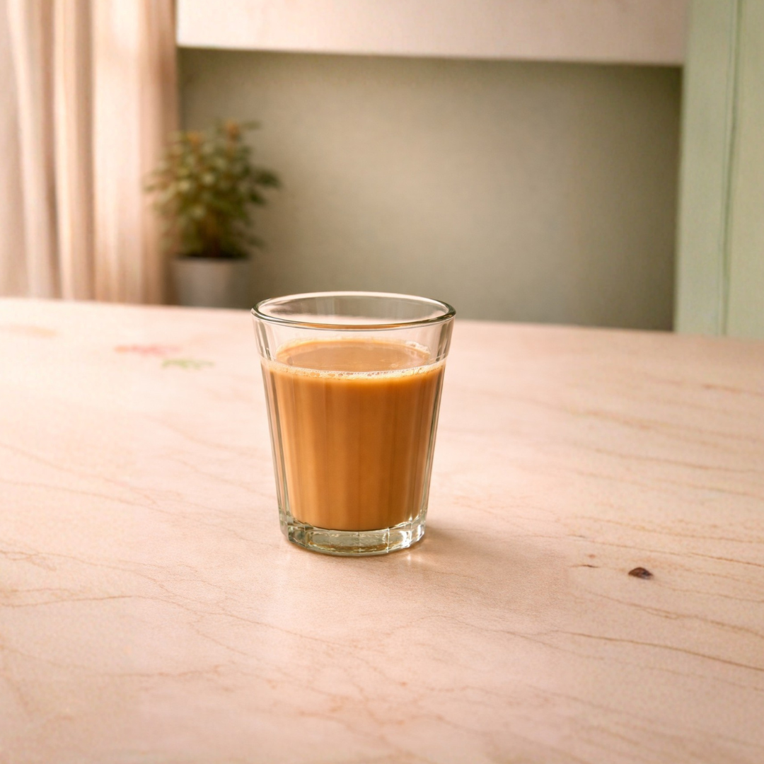 Vintage Green Tinted Cutting Chai Glasses – Set of 6 (160 ml)