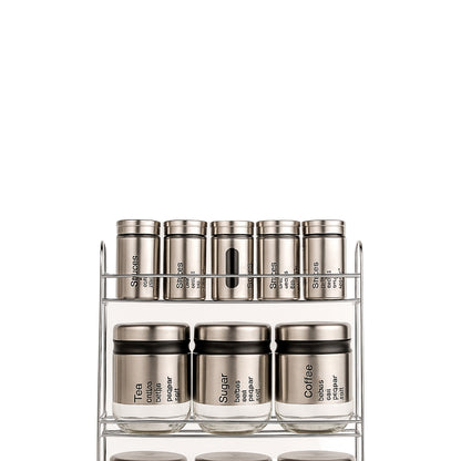 Spice Jars and Storage Jars with Steel Stand