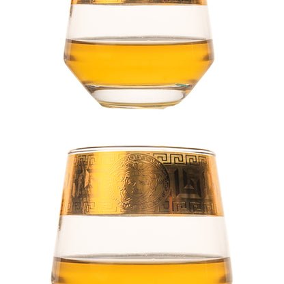 Royal Gold Versace Whiskey Glass Set of 6 370 ml