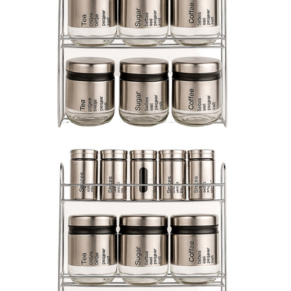 Spice Jars and Storage Jars with Steel Stand
