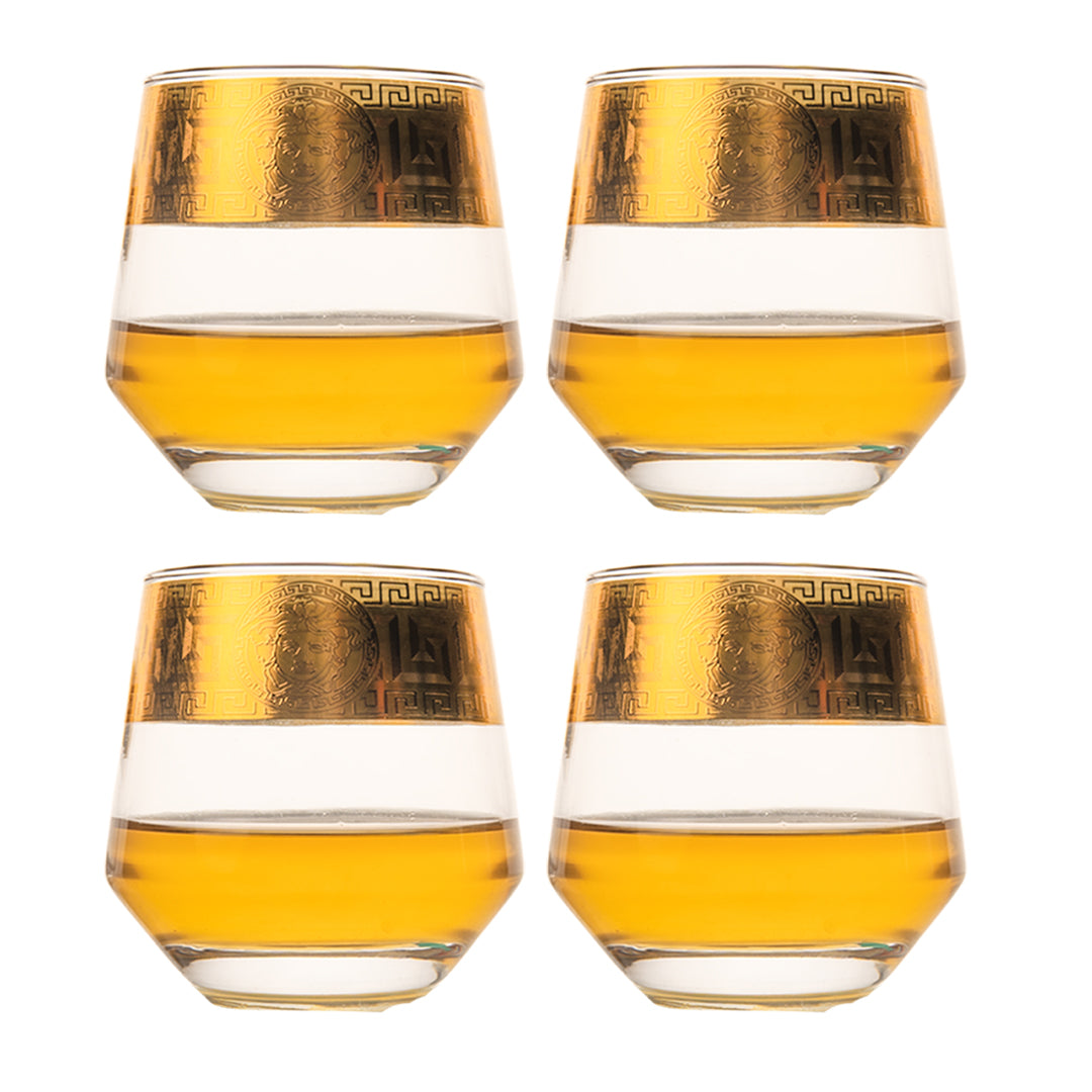 Royal Gold Versace Whiskey Glass Set of 6 370 ml