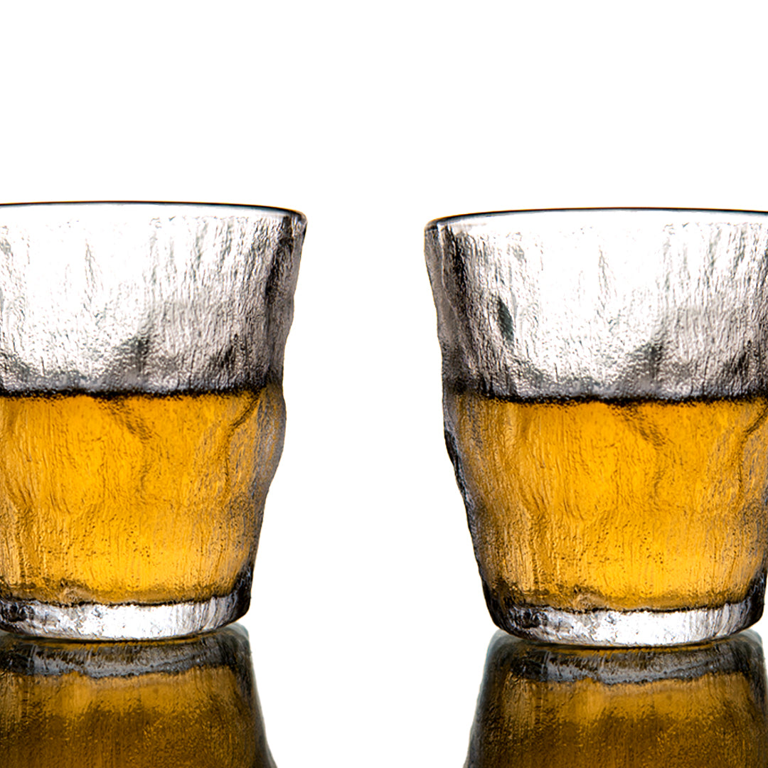 Hazed Golden Line Glass Set of 6 260 ml