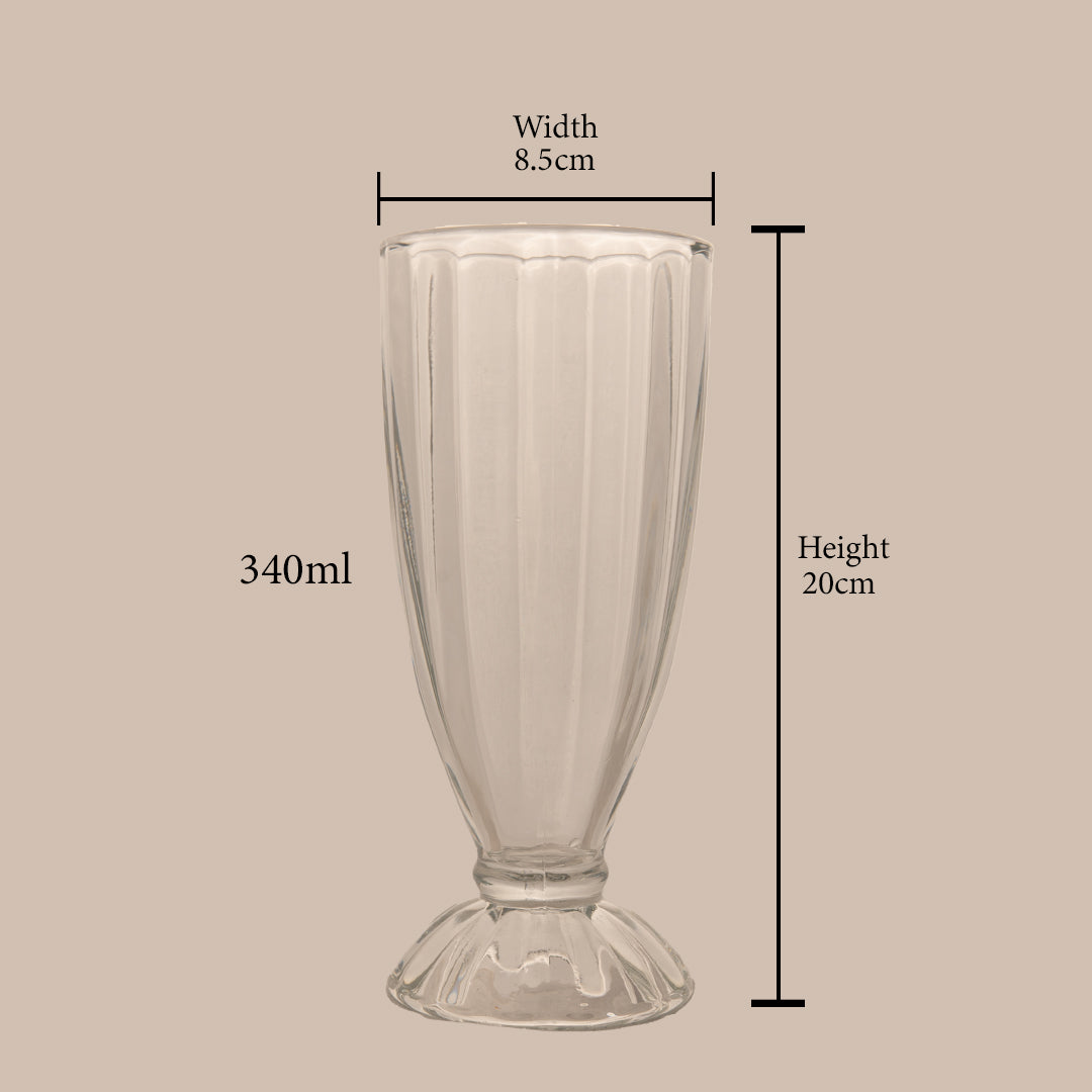 Tall Footed Faluda Glass Set of 2 360 ml