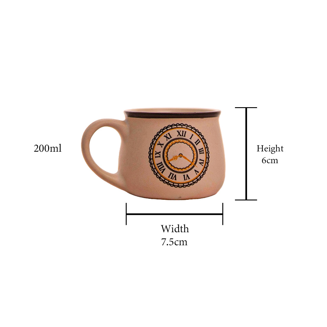Timeless Ceramic Mug Set of 6 200 ml