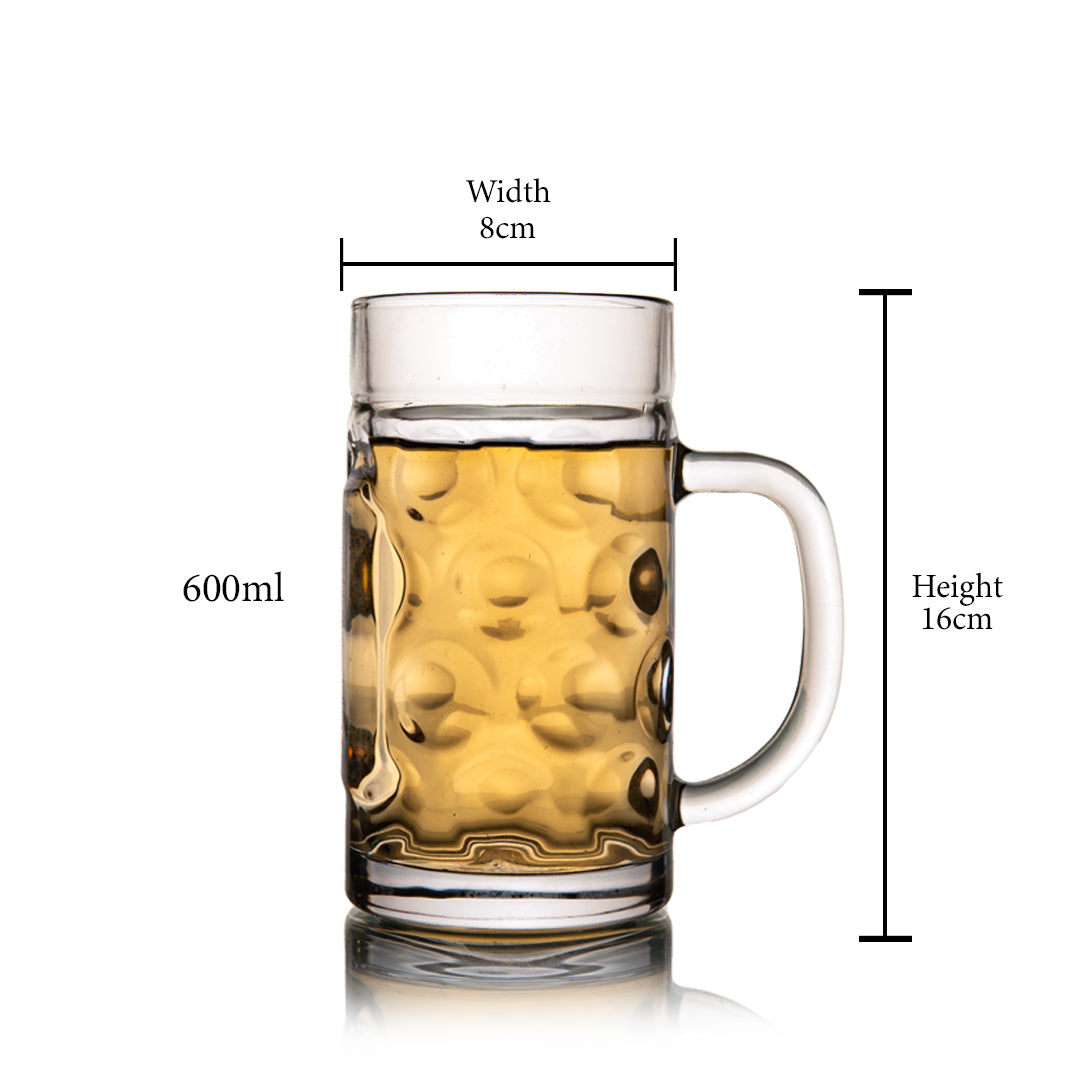 Spotted Beer Mug Set of 2 600 ml