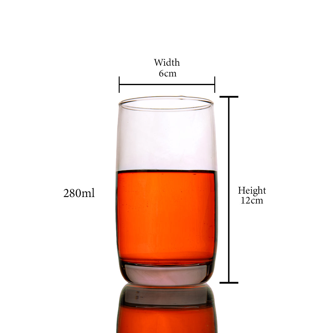 Purple Glassia Tinted Water Glass Set of 6 280 ml