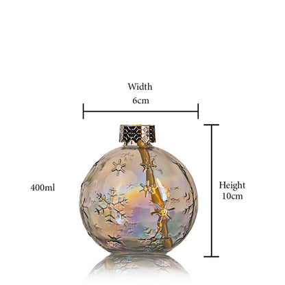 Glittered Bubble Cocktail jar Set of 2 400 ml