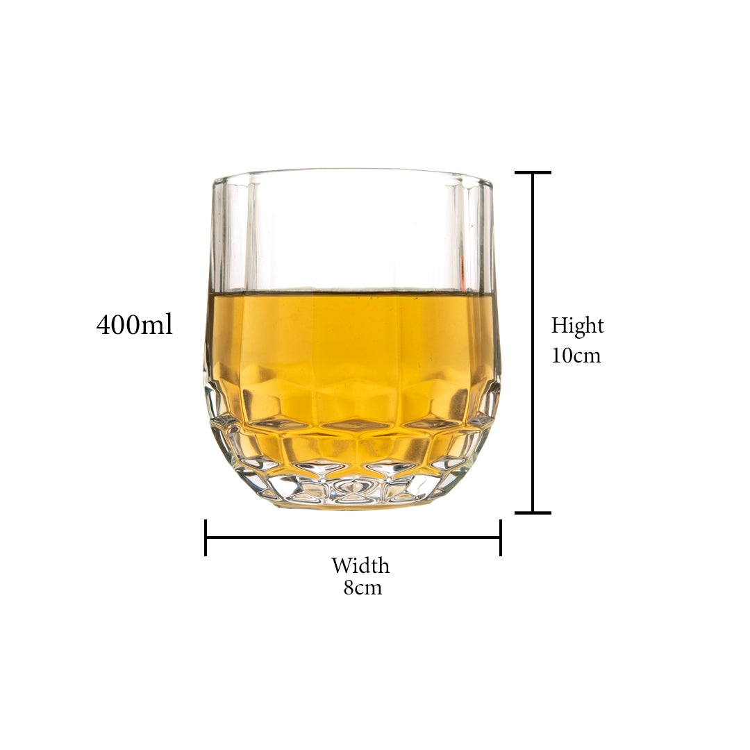 Heavy Base Whisky Glass Set of 2 400 ml