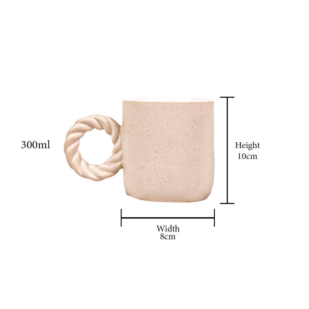 Rustic Loop Mug Set of 1 300 ml