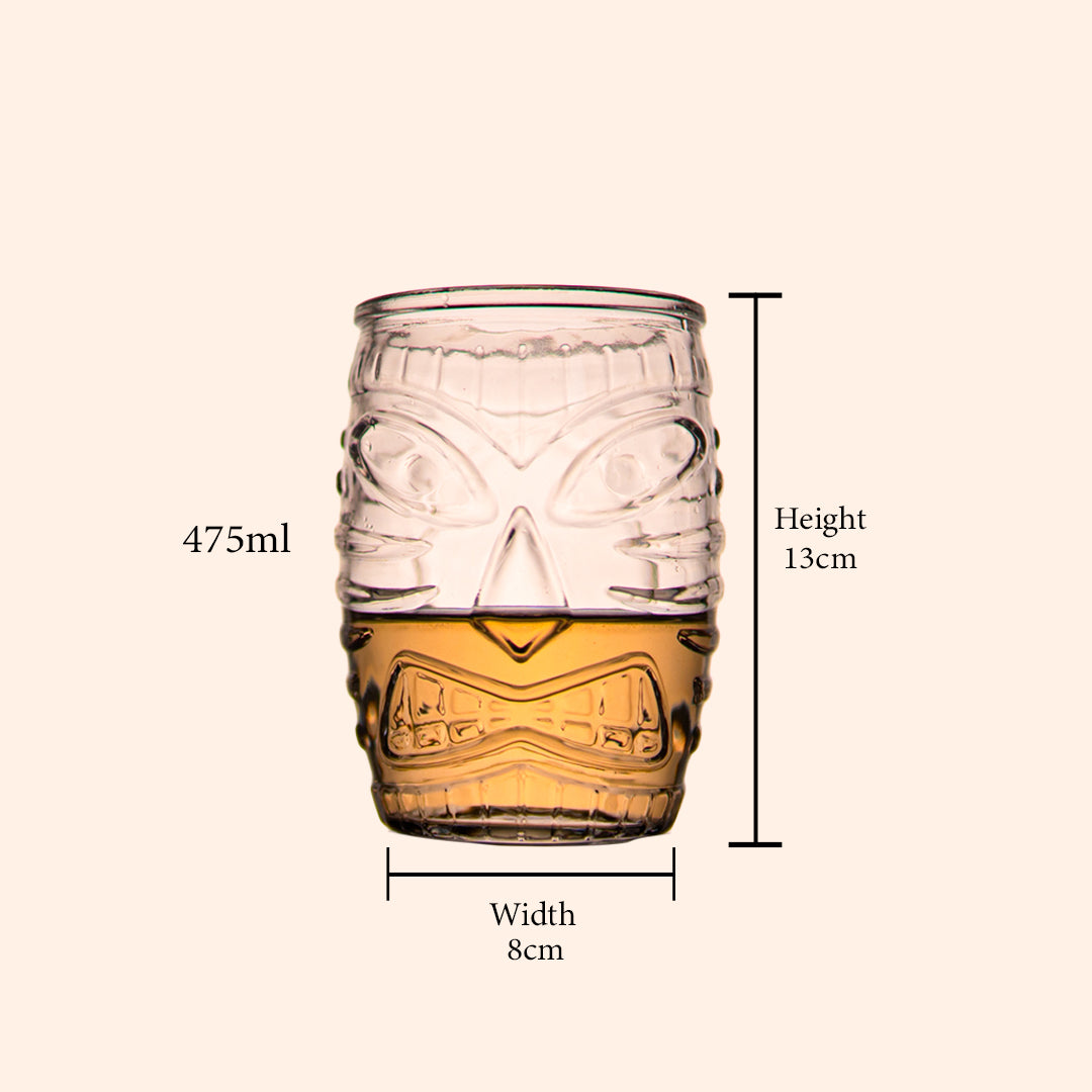 Totem Face Glass Set of 6 450 ml